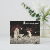 Boldog Karácsonyt Postkarte (Stehend Vorderseite)