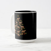 Boldog Karacsonyt Ungarisch Frohe Weihnachtsgesche Zweifarbige Tasse (Vorderseite Links)