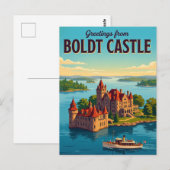 Boldt Castle USA Postkarte (Vorne/Hinten)