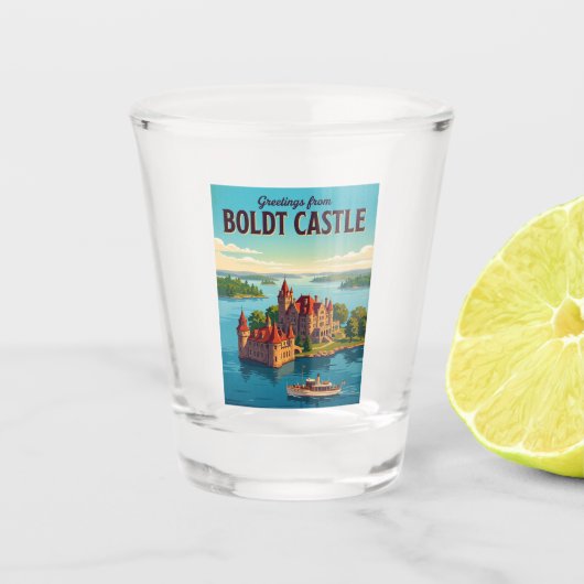 Boldt Castle USA Schnapsglas (Vorderseite)