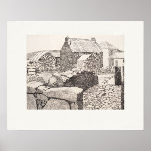 Boleigh Farm Cornwall Eleanor Hughes Nachdruck Poster