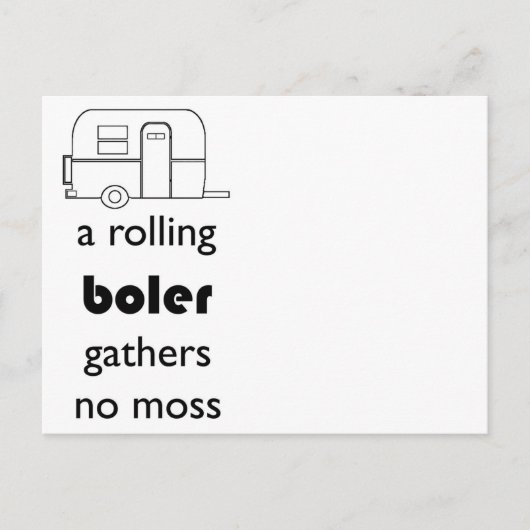 Boler-Postkarte Postkarte (Vorderseite)