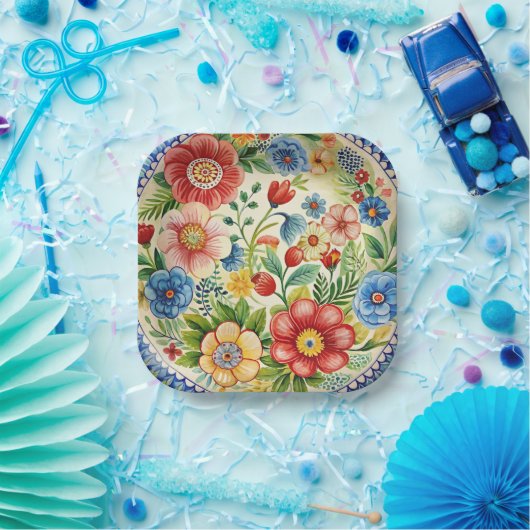 Boleslawiec Polnisches Set Pappteller (Party)