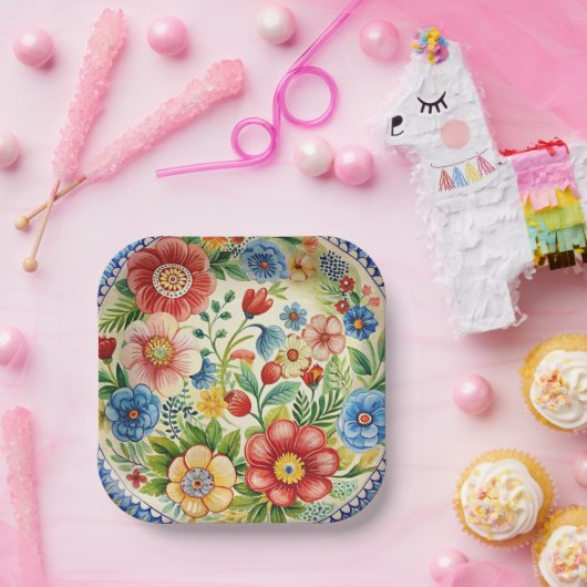 Boleslawiec Polnisches Set Pappteller (Party)