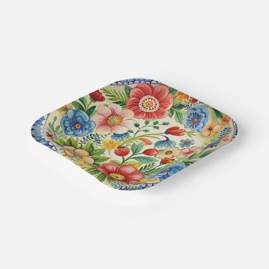 Boleslawiec Polnisches Set Pappteller (Gewinkelt)