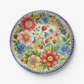 Boleslawiec Polnisches Set Pappteller (Vorderseite)