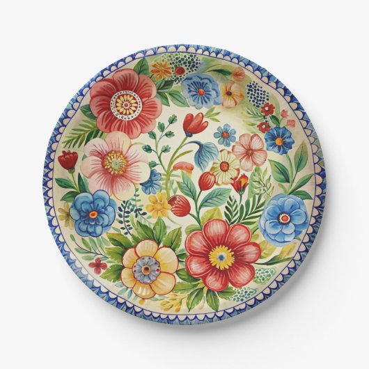 Boleslawiec Polnisches Set Pappteller (Vorderseite)