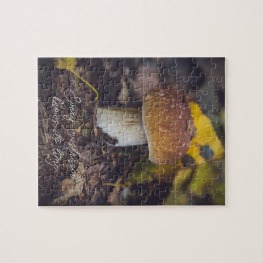 Boletscher mit gelben Blätter Puzzle (Horizontal)