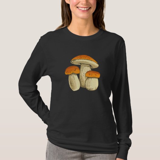 Boletus Mushrooms Sammeln Pilzsammler T-Shirt (Vorderseite)