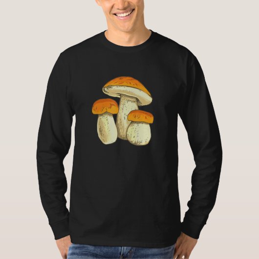 Boletus Mushrooms Sammeln Pilzsammler T-Shirt (Vorderseite)
