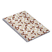 Boletus oder Porcini Pilz Nahtlose Endlose Patte Notizblock (Rechte Seite)