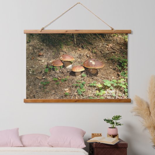boletus wandteppich mit holzrahmen (Schlafzimmer)