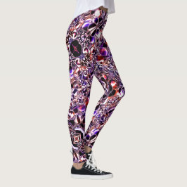 Bolhas de vidro ou pedra gerando formas coloridas? leggings