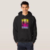 Bolivar Halbinsel Texas Tx Sommer Vintag Sunset Hoodie (Vorne ganz)