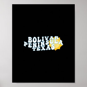 Bolivar-Halbinsel Texas Tx Sonnenaufgang Urlaubser Poster