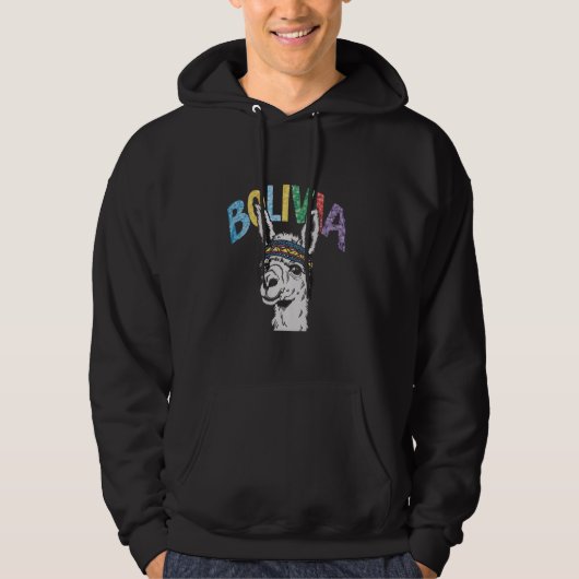 Bolivia Alpaca Bolivian Llama Alpaca Hoodie (Vorderseite)