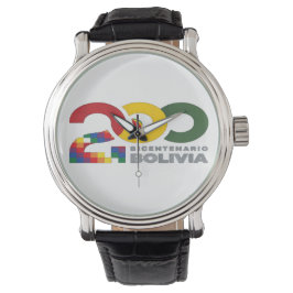 Bolivia bicentenario 200 años  armbanduhr