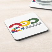 Bolivia bicentenario 200 años  getränkeuntersetzer (Linke Seite)