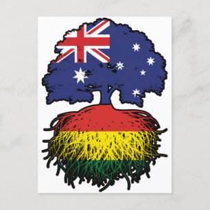 Bolivia Bolivian Australian Australia Tree Roots Postkarte