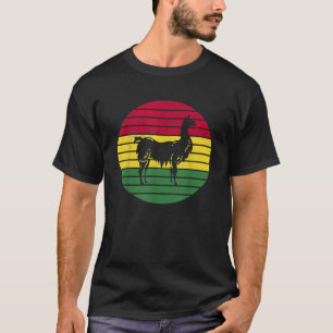 Bolivia Bolivian Llama Vintag Styled Bolivian Gif T-Shirt