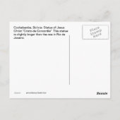 Bolivia Cochabamba Südamerika Postkarte (Rückseite)