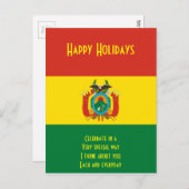 BOLIVIA FEIERTAGSPOSTKARTE (Vorne/Hinten)