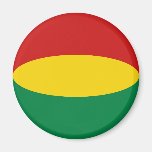 Bolivia Fisheye Flag Magnet (Vorne)