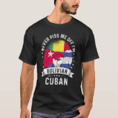 Bolivia Flag Cuba Grown Humor Citizen Pride T-Shirt (Vorderseite)