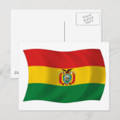 Bolivia Flag Postkarte (Vorne/Hinten)