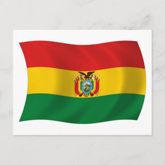 Bolivia Flag Postkarte (Vorderseite)
