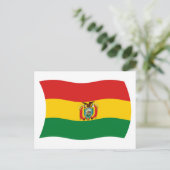 Bolivia Flag Postkarte (Stehend Vorderseite)