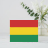 Bolivia Flag Postkarte (Stehend Vorderseite)