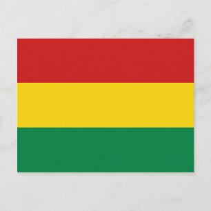 Bolivia Flag Postkarte