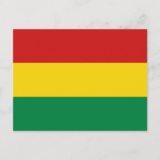 Bolivia Flag Postkarte (Vorderseite)