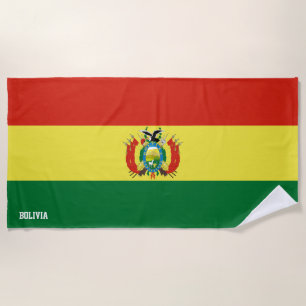 Bolivia Flag Splendid Patriotic Strandtuch
