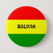BOLIVIA: Flagge Boliviens Button (Vorderseite)