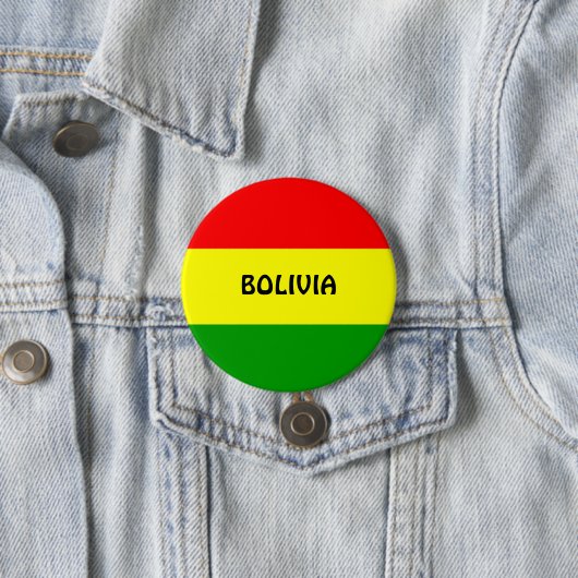 BOLIVIA: Flagge Boliviens Button (Beispiel)