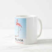 Bolivia Flamingo Reiseplakat Kaffeetasse (VorderseiteRechts)