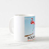 Bolivia Flamingo Reiseplakat Kaffeetasse (Vorderseite Links)