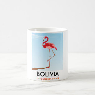 Bolivia Flamingo Reiseplakat Kaffeetasse