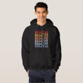 Bolivia Groovy Retro Bolivian Hoodie (Vorne ganz)