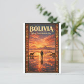 BOLIVIA – Where Earth Meets the Sky Postkarte (Stehend Vorderseite)