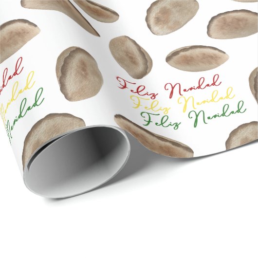 Bolivian Salteña Feliz Navidad Urlaub Geschenkpapier (Rolleneckpunkt)