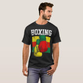 Bolivianische Boxhandschuhe Boxer Boxer Bolivienfa T-Shirt (Vorne ganz)