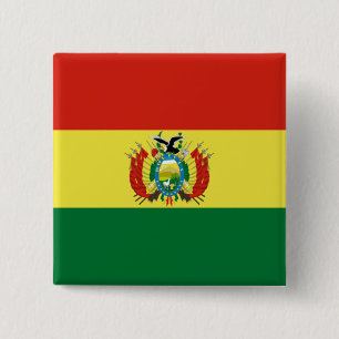Bolivianische Flagge Button