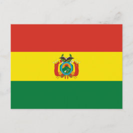 Bolivianische Flagge, Flagge Boliviens Postkarte