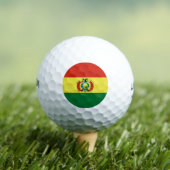 Bolivianische Flagge Golfball (Insitu T-Shirt)