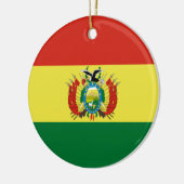 Bolivianische Flagge Keramik Ornament (Links)