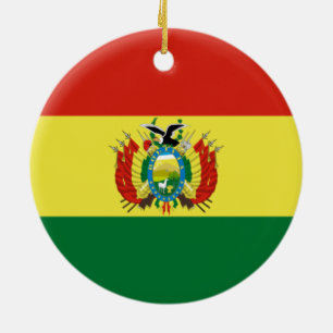 Bolivianische Flagge Keramik Ornament