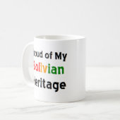 bolivianische Kaffee-Tasse Kaffeetasse (Vorderseite Links)